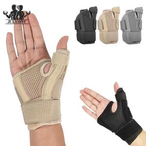 Handledsstöd fitness tummen handledsstapp wraps carpal tunnel artrit tendonit sprain handled stöd bandage gym hem sport handskydd yq240131