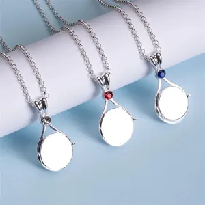 Pendant Necklaces H2o Mermaid Tv Movies Openable Metal Shell Necklace Silver Color With Crystal Jewelry For Women Girls Cute