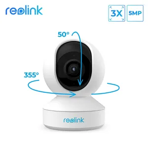 Reolink 5MP PTZ IP Kamera 2,4G/5G WiFi HD Indoor 3x Optischer Zoom Menschliche Haustier Erkennung Sicherheit baby Monitor E1