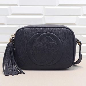 2024 Soho Disco Handbag Designer Bag Tassel Camera Bag Mulheres Couro Único Ombro Crossbody Bag Messenger Clássico Luxo Preto Sazonal Evergreen Style Bag