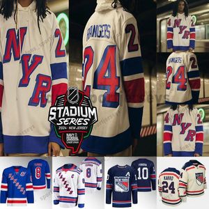 New York „Rangers” 23 Adam Fox 2024 Stadium Series Jersey 93 Mika ZibaneJad 10 Artemi Panarin 31 Igor Shesterkin 79 K'Andre Miller 20 Chris Kreider 55 Ryan Lindgren 00 00