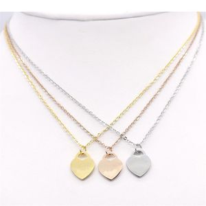 New Brand Heart Love Designer Necklace Classic Fashion For Women Stainless Steel Accessories Pendant Necklaces Pendant Pendants wo2696