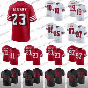 Anpassad 23 Christian McCaffrey 19 Deebo Samuel Jersey 5 Trey Lance 97 Nick Bosa 85 George Kittle 54 Fred Warner Jerry Rice Jimmy Garop 13 Purdy