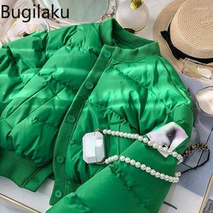 Trench da donna Bugilaku Arrivo invernale Semplice Parka da donna Tinta unita Allentato Tutto-fiammifero Giacche High Street Fashion Stile coreano