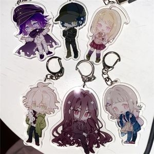 Klapety Danganronpa Hinata Hajime Nagito Komaeda Cosplay Cosplay Chains dwustronny akrylowy wisiorek akrylowy akcesoria prezentowe