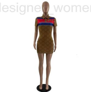 基本的なカジュアルドレスデザイナーレディースドレス2024gg新しい夏のファッションスリムフィットブランドセクシー1ta4