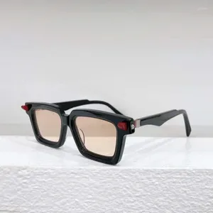 Solglasögon Tyskland Stylish Glasses Square Designer High Street Classical Retro Optical Myopia Solar Acetate Geryeglass Men