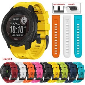 Watch Bands Sports Silicone Quick Fit For Garmin Forerunner 955 965 745 945 LTE S62 S60 / Instinct 2 45mm Band 22/26mm Bracelet Correa Belt