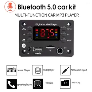 Bluetooth 5.0 mp3 wma wav ape placa decodificadora mãos-livres microfone de áudio do carro usb tf rádio fm leitor de música alto-falante