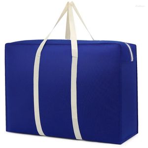 Storage Bags Receiving Bag Wholesale Moving Large Capacity Non-woven Quilt Hand Luggage White