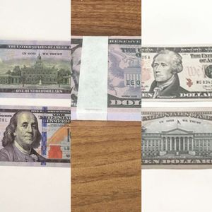 50% размер фильма Prop Banknote Copy Printed Money Party Supplies USD UK Founds GBP British 10 20 50 Памятная игрушка для рождественских подарков funt9apg4uz