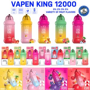 puf 12000 12k puflar vapen kral 12000 puf tek kullanımlık vape e sigara vape pod cihazı 650mAh pil 23ml önceden doldurulmuş kartuş vapes tek kullanımlık vs puf 9000 9k 15k