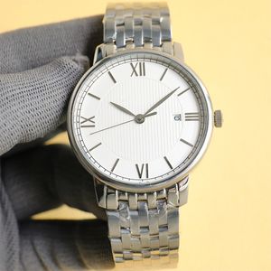 Mens Designer Watches 42mm Paslanmaz Çelik Tarih Fonksiyonu Relojes Safir Otomatik Mekanik Hareket Moda Yüksek Kaliteli Kol saati Montre De Luxe