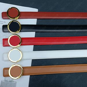 Fashion Red Leather Belt Designer Belts Womens Luxury Gold Letters Hoop Buckle Midjeband Business Style Midjeband Mensbredd 25mm -3