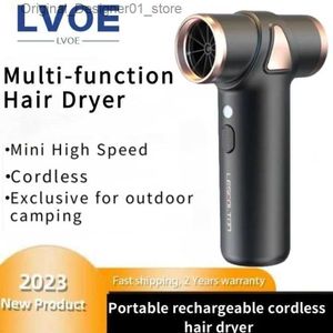 Hair Dryers 100000rpm Motor Portable Turbo Fan Rechargeable Air Dust Cleaner for PC Computer Keyboard Car Camera outdoors Blow Dryer Q240131