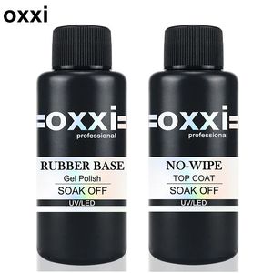 OXXI 50 ml Gummi-Basisgel mit großer Kapazität, semipermanent, ohne Abwischen, für Gel-Nagellack, Maniküre, dicke UV-LED-Nägel, Basislack Gellac 240127