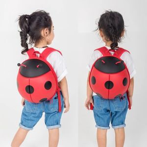 Baby Backpack Anti Lost Toddler Little Kids Kindergarten School Bag Children Travel Bag Cute Ladybug Backpacks No Leash 240118