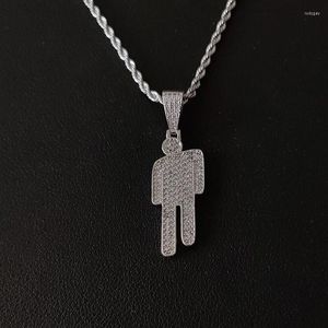 Pendant Necklaces Blohsh Necklace For Men Stainless Steel Human Fans Gift Punk Hip-hop Jewelry Korean Fashion272q