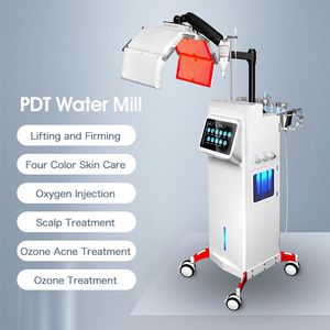 Röd ljusterapi PDT Machine Skincare Device Face Deep Cleaning Diamond Dermabrasion Instrument Hydra Beauty Facial Machine