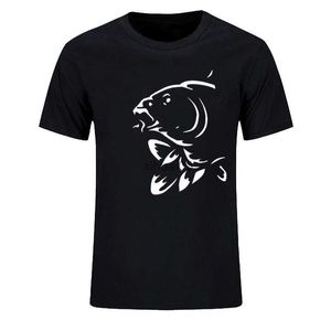 Herr t-shirts roliga karp sport t shirt herrar sommar fiske fiskare sport skjorta herrar leisure harajuku o krage herr 3dt skjorta