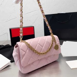 Para zinciri tasarımcı çantası Chan Women Square Square Crossbody Çantalar Klasik Kafes Klasik Kafes Omuz Çantası Çapraz Vücut Çanta 230615