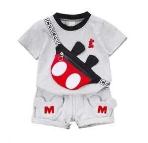 Nuovi vestiti estivi per bambini Completo per bambini Moda Ragazzi Ragazze Cartoon T Shirt Pantaloncini 2 pezzi / set Abbigliamento casual per bambini Tute per bambini in due pezzi