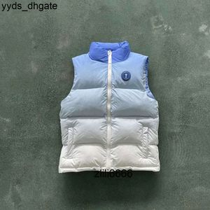 Trapstar Irongate Giacca da uomo nuova Distintivo Gilte-ice Blue Scritta ricamata Chiusura con zip Gilet da donna Cappotto Minoranza Semplicità 688ss 2023 Z0WQ