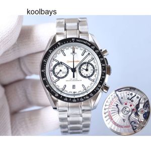 Lüks Speedmaster Sport Womens Omig Şeffaf İzle Moonswatch Erkekler Arka Tasarımcı, Yüksek Kaliteli Kronograf Montre Luxe Box AA3R M81K