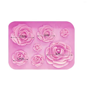 Stampi da forno Cucina portatile Stampo per fiori di rosa Torta in silicone Cioccolato Strumenti per decorare matrimoni Fondente Sugarcraft