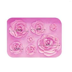 Baking Moulds Portable Kitchen Rose Flowers Mold Silicone Cake Chocolate Wedding Decorating Tools Fondant Sugarcraft