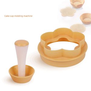 Baking Moulds Tart Press Tool Pastry Dough Tamper Kit Practical Flower/circle Cookies Biscuit Cutter Cake Cup Mold Kitchenware TLY073