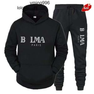 Tracksuit Balmanly Hoodie Ballmainly Ballman Hoodie BalMin Balmani Suit clo Sportkläderbyxorna Spår Pure Fashion Suit Designer Sweatshirt Men Samma män V1CM