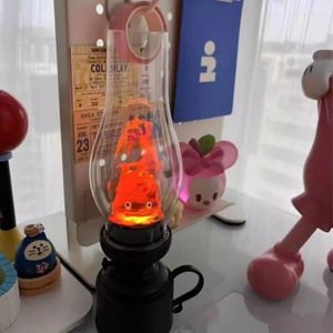 Nachtlichter Casifer Vintage Licht Flammenloser Kerzenhalter Cartoon Anime Dekorative Lampe Desktop Ornamente Schlafzimmer Tisch