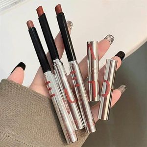 Lip Gloss Love Small Silver Tube Lipstick Semi-matte Whitening Without Picking Skin Autumn Winter Item Glaze Natural Lips Make Up