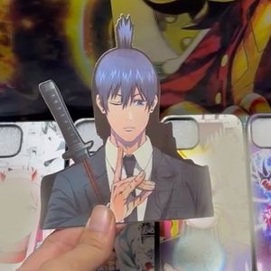 Hayakawa Aki 3D Motion Kylskåp klistermärke Anime Stickers Chainsaw Man Waterproof Decal för bil, bärbar dator, resväska, etc. Toy Gift