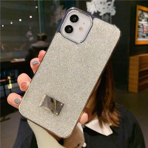 Custodia per telefono Bling di design per iPhone 15 Pro Max per Apple 14 Plus 13 12 11 XR XS 8 7 Lusso strass Diamante Glitter Cromato Morbido TPU Cover posteriore Scintillante Coque Fundas Bianco