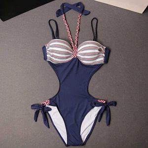 Women's Swimwear 2023 Women Halter Lace Monokini Sexy One Piece Luxury Design Swimsuit Push Up Swimwear Bodysuit Bathing Suit Swim Wear J240131