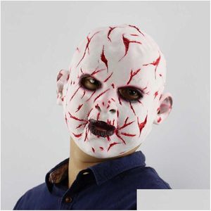 Parti Maskeleri Cadılar Bayramı Chucky Mask Lateks Kostüm Maskeler Hayalet Korku Yüz Maskarilla Şeytan Killer Bebek Kaskı X0803 Damla Teslimat Ho Dhamp