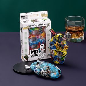 Cam Knuckle Bubble Sigara El Boru Parıltı Karanlık Mini nargile Filtre Tüpü Taşınabilir Kuru Tobacco PReroll Haddeleme Sigara Sigara Tutucu Teçhizat Su Boruları