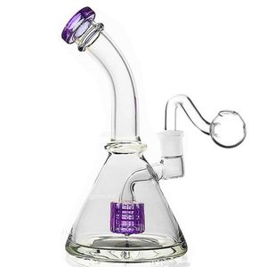 Recycler Dab Rigs Matrix Perc Wasserpfeifen Glaswasserbongs Rauchpfeife Bohrinsel Berauschende Wasserbongs mit 14-mm-Banger