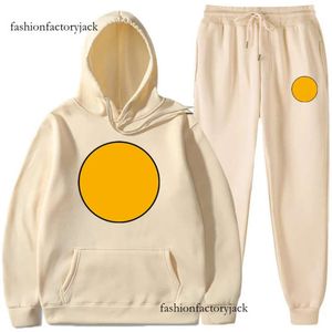 Tute da uomo Set di felpe con faccina stampata Felpe con cappuccio Pantaloni sportivi per uomo e donna Set di tute da coppia firmate High Street S-XXXL