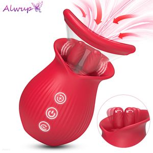 Tunga slickande rosvibratorklitoris sugande klitoris bröstvårta massager kvinnlig vagina orgasm stimulering vuxna sex leksaker för kvinnor 240129