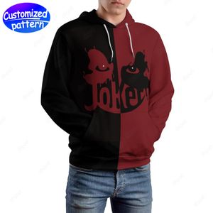 designer män hoodies tröjor svart röd hip-hop rock anpassade mönstrade mössor preppy casual athleisure sport utomhus grossist hoodie herrkläder stor storlek s-5xl