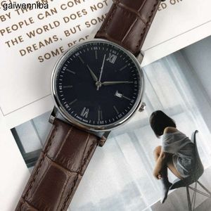 IWCity Masculino limpo-fábrica SUPERCLONE Estrela Relógio Quente Moda Mens Negócios Simples Cinto Wan Wc Calendário Relógio