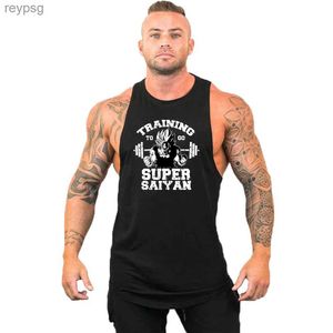 Erkek tank üstleri marka yelek kas moda spor salonu erkekler arka tank üst kolsuz stringer giyim vücut geliştirme singlets fitness egzersiz spor gömlek yq240131