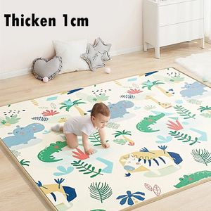 Baby Play Mat Waterproof XPE Soft Floor Playmat Foldable Crawling Carpet Kid Game Activity Rug Folding Blanket Educational Toys 240131
