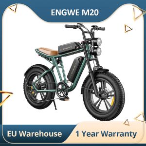ENGWE M20 Electric Bike 2 13Ah Dual Batteries 750W Motor 45km/h Max Speed 100KM Max Mileage 20 4.0 " Fat Tires Ebike for Adult