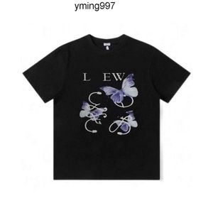 VBCW Lowewe Lowe loewees loeewe man broderi tryck överdimensionerade mäns med ärmar t-shirts tee nya sommar korta designers t street