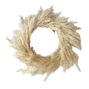 Flores decorativas grinaldas casamento pampas grama tamanho grande fofo para casa decoração de natal plantas naturais branco flor seca wre2944