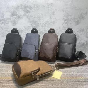 Mode män handväska crossbody axelväskor satchels messenger väskor svart rutnät designer handväska mobiltelefon förvaring män bröstväska 242g